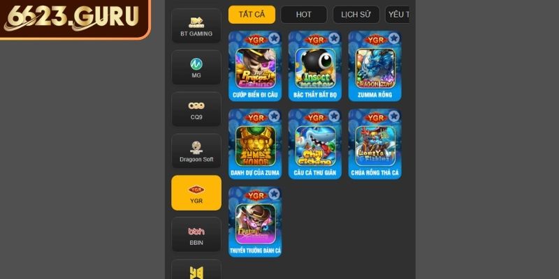 Bắn Cá YGR 6623 - Trải Nghiệm Giải Trí Với Tỷ Lệ Thắng Cao 1 Giới thiệu nhà cung cấp Bắn Cá YGR 6623