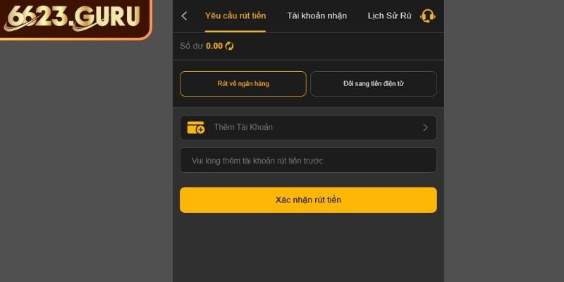 Rút Tiền 6623 - Hướng Dẫn Để Giao Dịch Nhanh Và An Toàn 1 Điều kiện cần đáp ứng để có thể rút tiền tại 6623